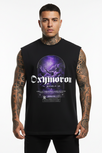 Oxymoron Angel Sleeveless Oversized Tee mit Frontprint – NILEOS, Produktfoto 1 – Miniaturansicht 1