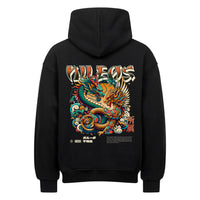 PHØX Oversized Hoodie – NILEOS, Farbe Schwarz – Miniaturansicht 2