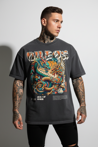 PHØX Oversized Shirt mit Frontprint – NILEOS, Produktfoto 2 – Miniaturansicht 3