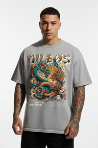 PHØX Oversized Shirt mit Frontprint – NILEOS, Produktfoto 3 – Miniaturansicht 4