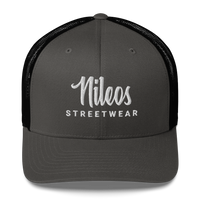 Nileos Trucker-Cap in Anthrazit/Schwarz – Vorderansicht – Miniaturansicht 11