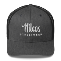 Nileos Trucker-Cap in Dunkel meliertes Grau – Vorderansicht – Miniaturansicht 13
