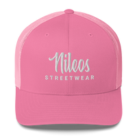 Nileos Trucker-Cap in Pink – Vorderansicht – Miniaturansicht 7