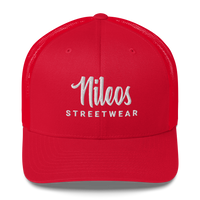 Nileos Trucker-Cap in Rot – Vorderansicht – Miniaturansicht 8