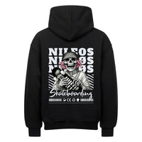 SK8T Oversized Hoodie – NILEOS, Farbe Schwarz – Miniaturansicht 2