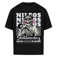 SK8T Oversized Shirt mit Frontprint – NILEOS, Farbe Schwarz – Miniaturansicht 7