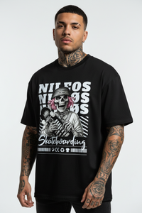 SK8T Oversized Shirt mit Frontprint – NILEOS, Produktfoto 1 – Miniaturansicht 2