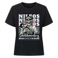 SK8T Premium Organic Shirt Women – NILEOS, Farbe Schwarz – Miniaturansicht 4