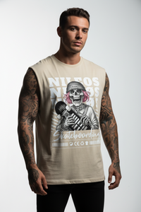 SK8T Sleeveless Oversized Tee mit Frontprint – NILEOS, Produktfoto 2 – Miniaturansicht 2
