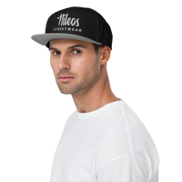 Nileos Snapback-Cap in Grau/Schwarz – Vorderansicht – Miniaturansicht 18