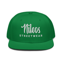 Nileos Snapback-Cap in Kelly Green – Vorderansicht – Miniaturansicht 14