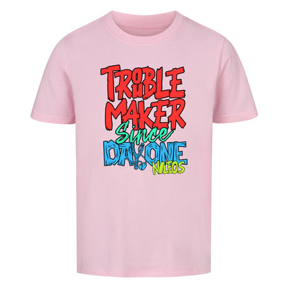 Troublemaker Premium Organic Shirt Kids – Farbe Pink