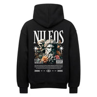 Two Side Oversized Hoodie – NILEOS, Farbe Schwarz – Miniaturansicht 2