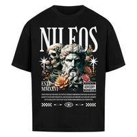 Two Side Oversized Shirt mit Frontprint – NILEOS, Farbe Schwarz – Miniaturansicht 4