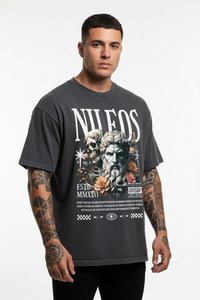 Two Side Oversized Shirt mit Frontprint – NILEOS, Produktfoto 2 – Miniaturansicht 2