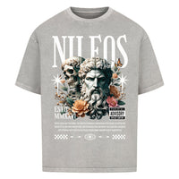 Two Side Oversized Shirt mit Frontprint – NILEOS, Farbe Washed Grey – Miniaturansicht 6