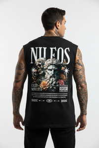 Two Side Sleeveless Oversized Tee mit Backprint – NILEOS, Produktfoto 1 – Miniaturansicht 1