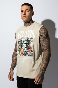 Two Side Sleeveless Oversized Tee mit Frontprint – NILEOS, Produktfoto 2 – Miniaturansicht 2