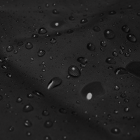 Nileos Basic-Unisex-Windbreaker in Schwarz – Detailaufnahme Reißverschluss – Miniaturansicht 12