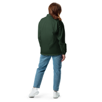 Nileos Basic-Unisex-Windbreaker in Waldgrün – Rückansicht – Miniaturansicht 10