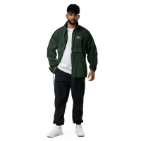 Nileos Basic-Unisex-Windbreaker in Waldgrün – Vorderansicht, dritte Aufnahme – Miniaturansicht 11